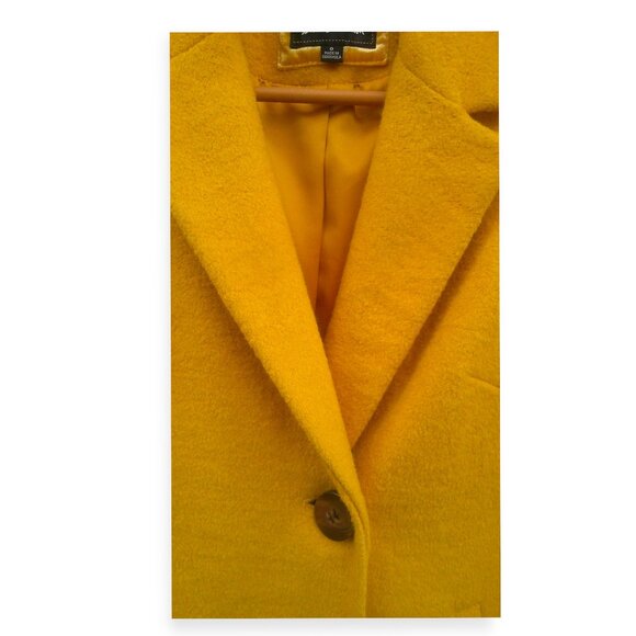 SAM EDELMAN Wool Blend Single Button PeaCoat 0 - Picture 6 of 9